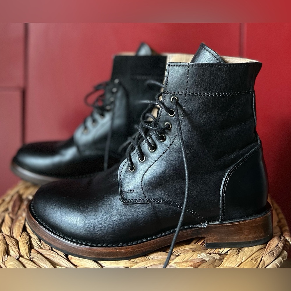 Hand-Crafted Sutro Footwear Mendelle Lace-Up Combat Boots